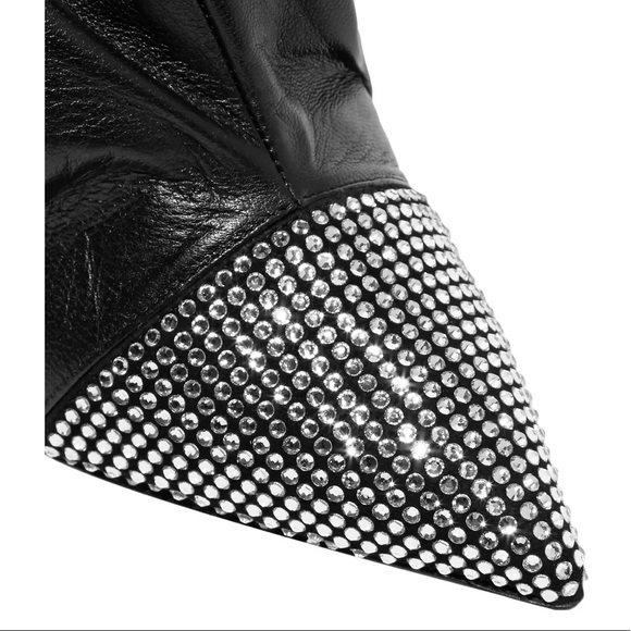 Alexandre Vauthier Dune Crystal Blk Boots NWB 9.5 - Picture 3 of 9